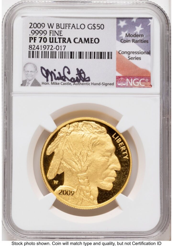 2009-W Modern Bullion Coins (2009-W Proof Gold Buffalo 1 oz Mike Castle)