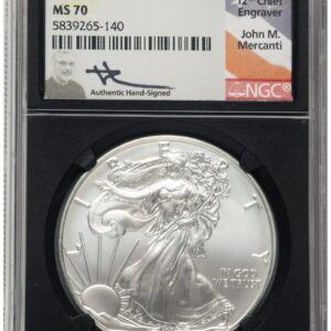 2020 Modern Bullion Coins (2020 Silver Eagle FDI John Mercanti Blk Core)