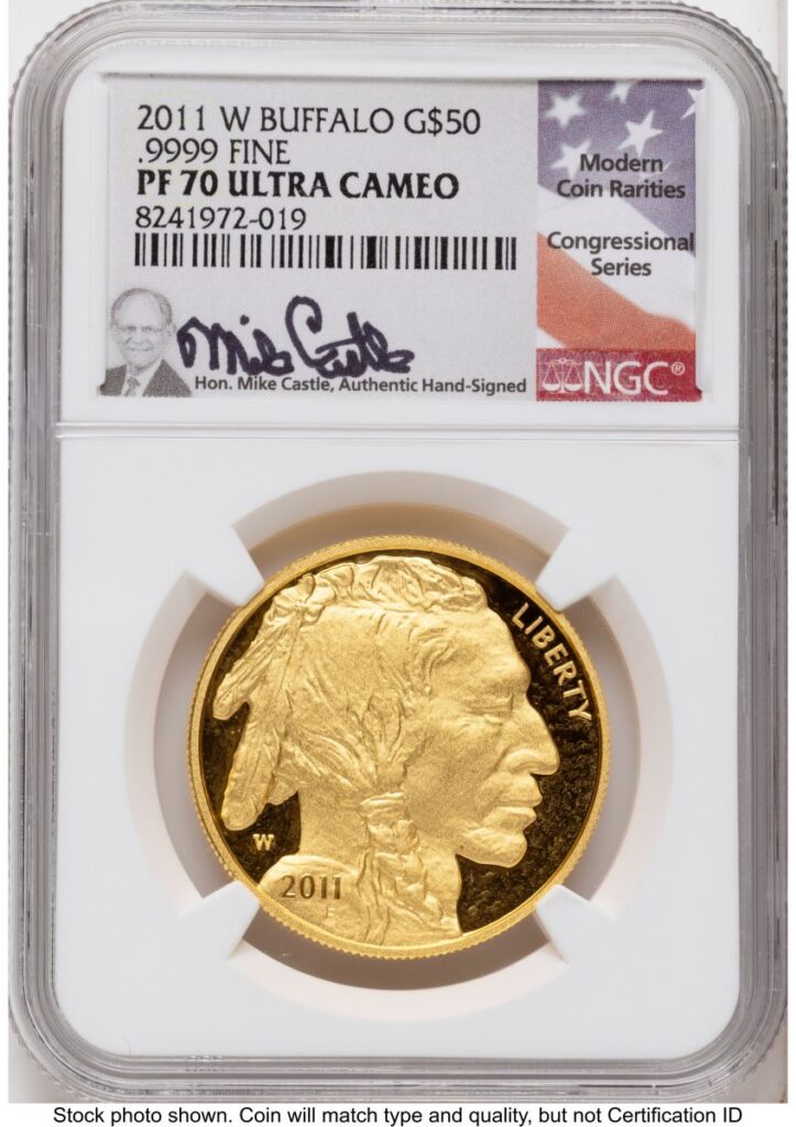 2011-W Modern Bullion Coins (2011-W Proof Gold Buffalo 1 oz Mike Castle)