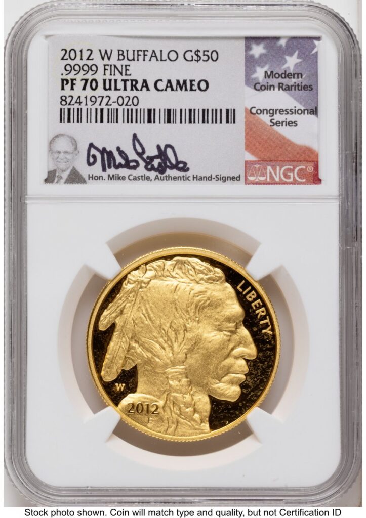 2012-W Modern Bullion Coins (2012-W Proof Gold Buffalo 1 oz Mike Castle)