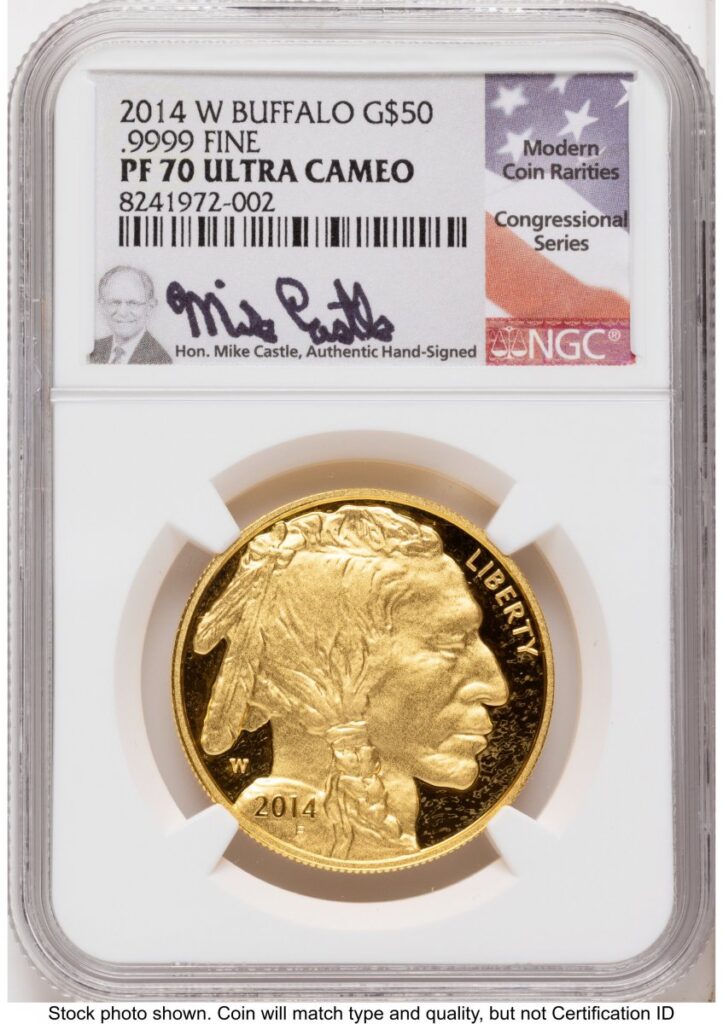2014-W Modern Bullion Coins (2014-W Proof Gold Buffalo 1 oz Mike Castle)