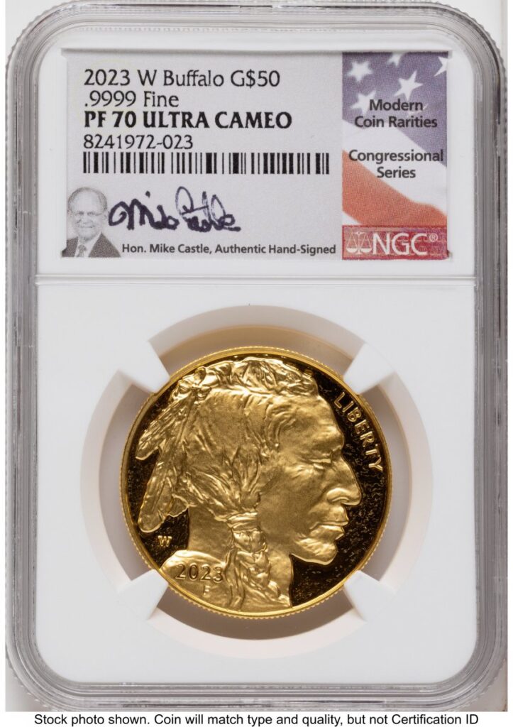 2023-W Modern Bullion Coins (2023-W Proof Gold Buffalo 1 oz Mike Castle)