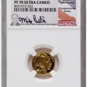 1000 Modern Bullion Coins (2008-W Proof Gold Buffalo 1.85 oz Mike Castle)