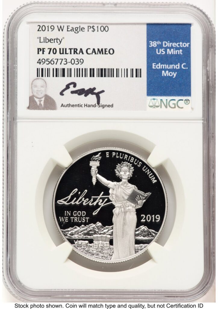 2019-W Modern Bullion Coins (2019-W Proof Platinum Eagle 1 oz Ed Moy)