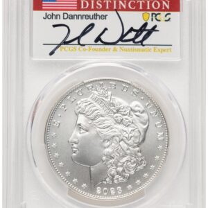 1000 Modern Bullion Coins (2023 S$1 6 Coin Morgan & Peace Dollar Set, MS/PR/REV PR AR John Dannreuther)