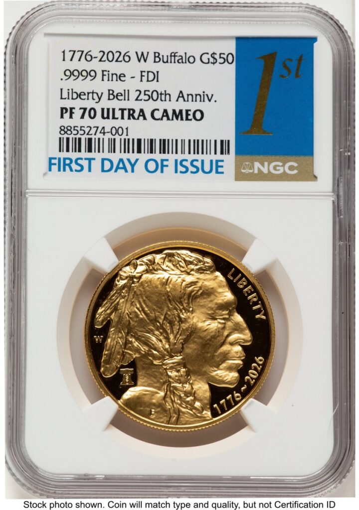 2026-W Modern Bullion Coins (2026-W Proof Gold Buffalo 1 oz FDI 1ST)