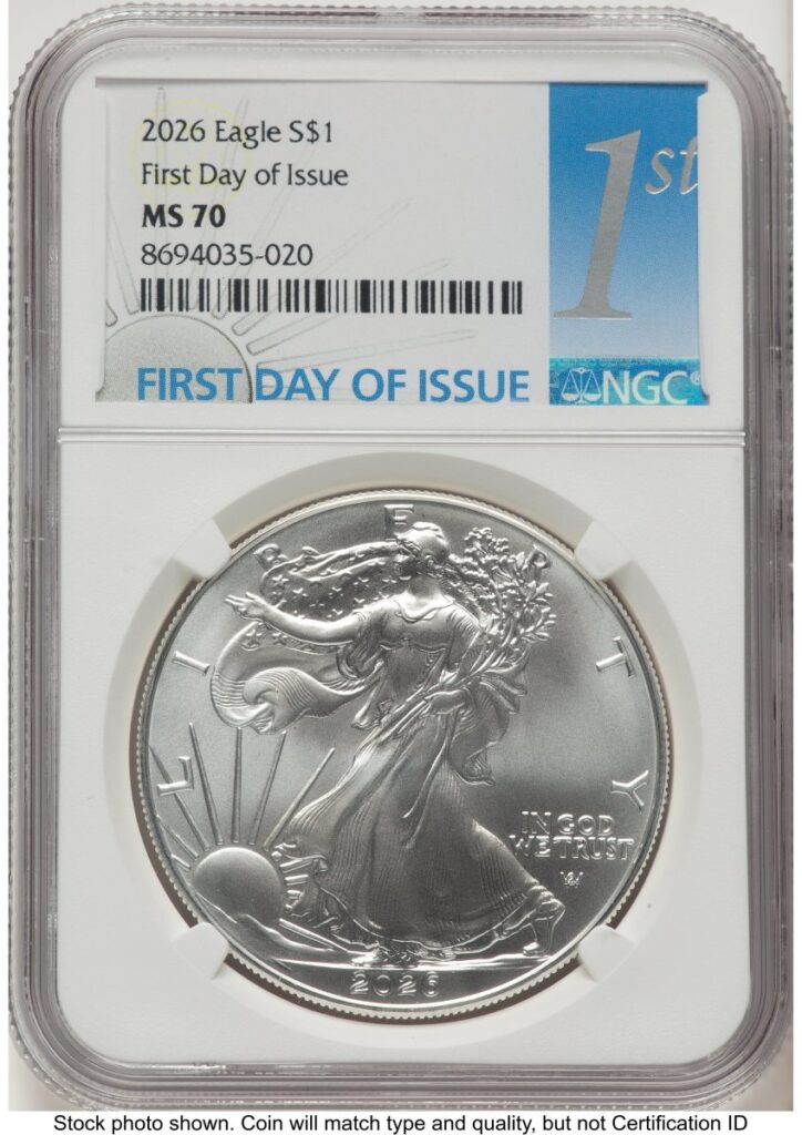 2026 Modern Bullion Coins (2026 Silver Eagle FDI 1ST)