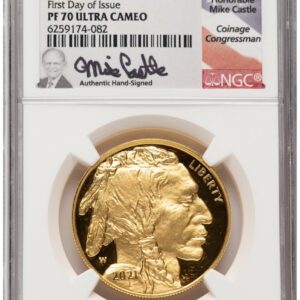 2021-W Modern Bullion Coins (2021-W Proof Gold Buffalo 1 oz FDI Mike Castle)