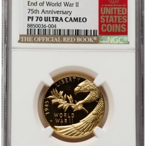 2020-W Modern Bullion Coins (2020-W 1/2 oz Proof Gold End of World War II 75th Anniversary Red Book)