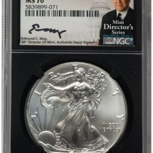 2020 Modern Bullion Coins (2020 Silver Eagle Ed Moy Mint Directors Series Blk Core)