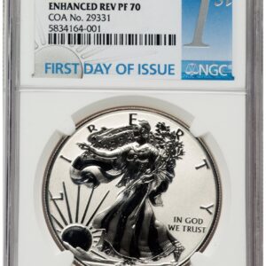 2019-S Modern Bullion Coins (2019-S Enhanced Reverse Proof Silver Eagle 1 oz FDI 1st Baltimore Show Releases)