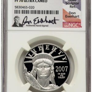 2007-W Modern Bullion Coins (2007-W Proof Platinum Eagle 1 oz Don Everhart)