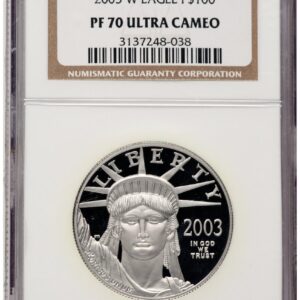 2003-W Modern Bullion Coins (2003-W Proof Platinum Eagle 1 oz Brown Label)