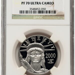 2000-W Modern Bullion Coins (2000-W Proof Platinum Eagle 1 oz Brown Label)