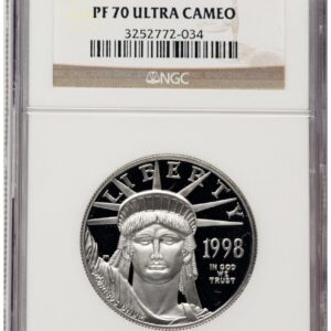 1998-W Modern Bullion Coins (1998-W Proof Platinum Eagle 1 oz Brown Label)