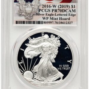 2016-W Modern Bullion Coins (2016-W Proof Silver Eagle 1 oz WP Mint Hoard Heraldic Eagle Flag)