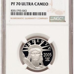 2005-W Modern Bullion Coins (2005-W Proof Platinum Eagle 1/2 oz Brown Label)