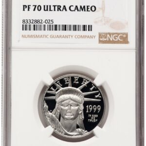 1999-W Modern Bullion Coins (1999-W Proof Platinum Eagle 1/2 oz Brown Label)