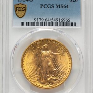 1924-S Saint-Gaudens Double Eagles (1924-S $20 PCGS Secure)
