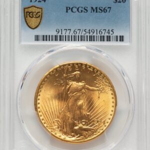 1924 Saint-Gaudens Double Eagles (1924 $20 Saint PCGS Secure)