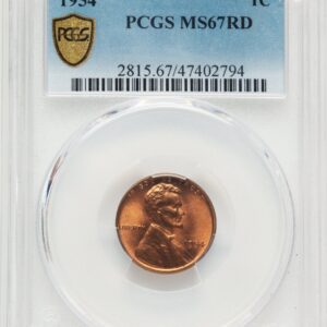 1954 Lincoln Cents (1954 1C, RD PCGS Secure)