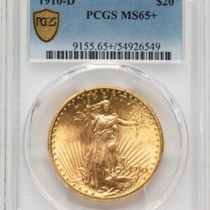 1910-D Saint-Gaudens Double Eagles (1910-D $20 PCGS Secure PCGS Plus)
