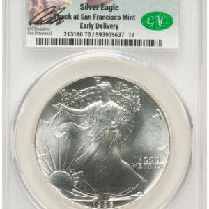 1986-(S) Modern Bullion Coins (1986-(S) Silver Eagle Early Delivery Ron Drzewucki)