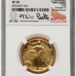 2016-W Modern Bullion Coins (2016-W 50C Walking Liberty 100th Anniversary Gold Centennial Mike Castle)