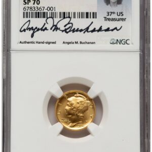 2016-W Modern Bullion Coins (2016-W 10C Mercury Dime 100th Anniversary Gold Centennial Angela Buchanan)