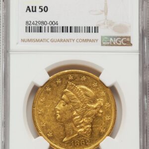 1862 Liberty Double Eagles (1862 $20 Brown Label)