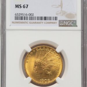 1908 Indian Eagles (1908 $10 MOTTO)
