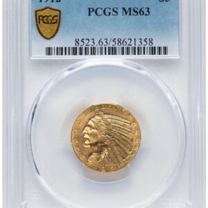 1912 Indian Half Eagles (1912 $5 PCGS Secure)