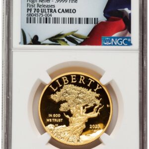 2023-W Modern Bullion Coins (2023-W G$100 American Liberty High Relief, DC FR Bunting Flag)
