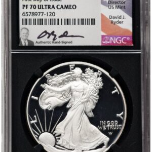 2022-S Modern Bullion Coins (2022-S Proof Silver Eagle 1 oz FDI David Ryder Blk Core)