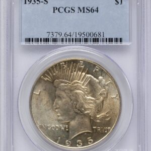 1935-S Peace Dollars (1935-S S$1)