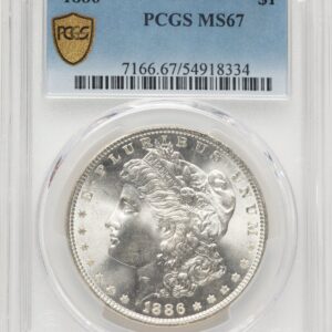 1886 Morgan Dollars (1886 S$1 PCGS Secure)