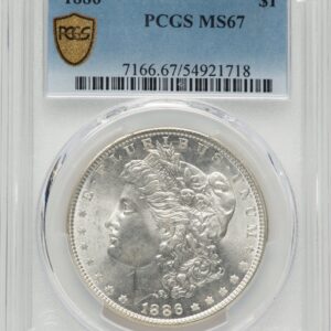 1886 Morgan Dollars (1886 S$1 PCGS Secure)