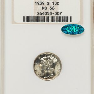 1939-S Mercury Dimes (1939-S 10C CAC)