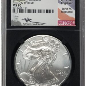 2020-(P) Modern Bullion Coins (2020-(P) Silver Eagle Emergency Production FDI John Mercanti Blk Core)