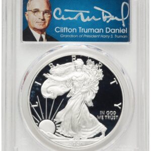 2021-W Modern Bullion Coins (2021-W TY1 Proof Silver Eagle 1 oz AR Clifton Truman Daniel)