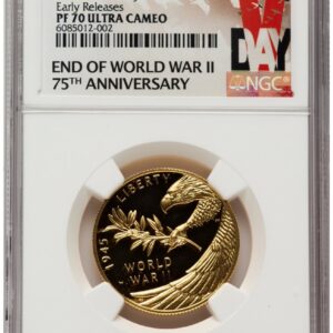 2020-W Modern Bullion Coins (2020-W 1/2 oz Proof Gold End of World War II 75th Anniversary ER V-Day Label)