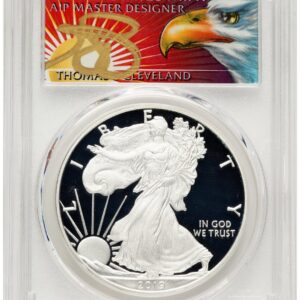 2019-W Modern Bullion Coins (2019-W Proof Silver Eagle 1 oz FS Thomas Cleveland Eagle with Sun 1 of 500)
