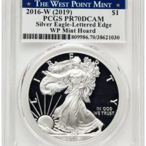 2016-W Modern Bullion Coins (2016-W Proof Silver Eagle 1 oz WP Mint Hoard Struck at West Point Label)