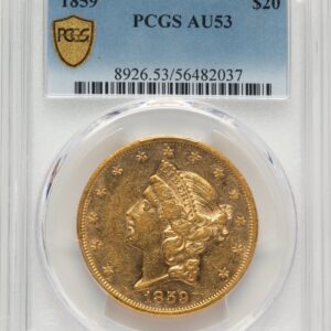 1859 Liberty Double Eagles (1859 $20 PCGS Secure)