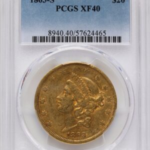 1863-S Liberty Double Eagles (1863-S $20)