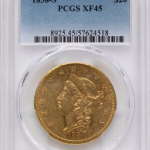 1858-S Liberty Double Eagles (1858-S $20)