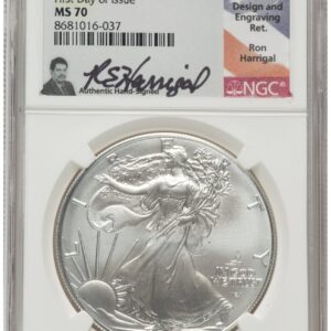 2025(-P) Modern Bullion Coins (2025-(P) Silver Eagle (Privy Mark) FDI Ron Harrigal)