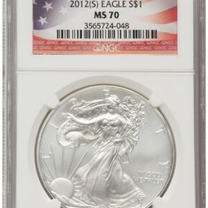 2012-(S) Modern Bullion Coins (2012-(S) Silver Eagle Flag Label)