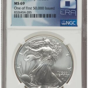 2024(-P) Modern Bullion Coins (2024-(P) Silver Eagle (Privy Mark) First 50,000 8 Era Label)