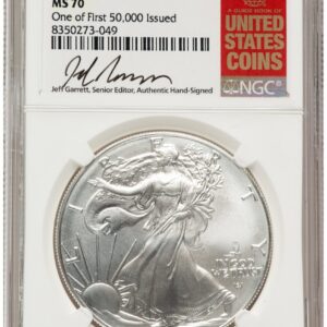 2025(-P) Modern Bullion Coins (2025-(P) Silver Eagle (Privy Mark) First 50,000 Jeff Garrett Red Book)